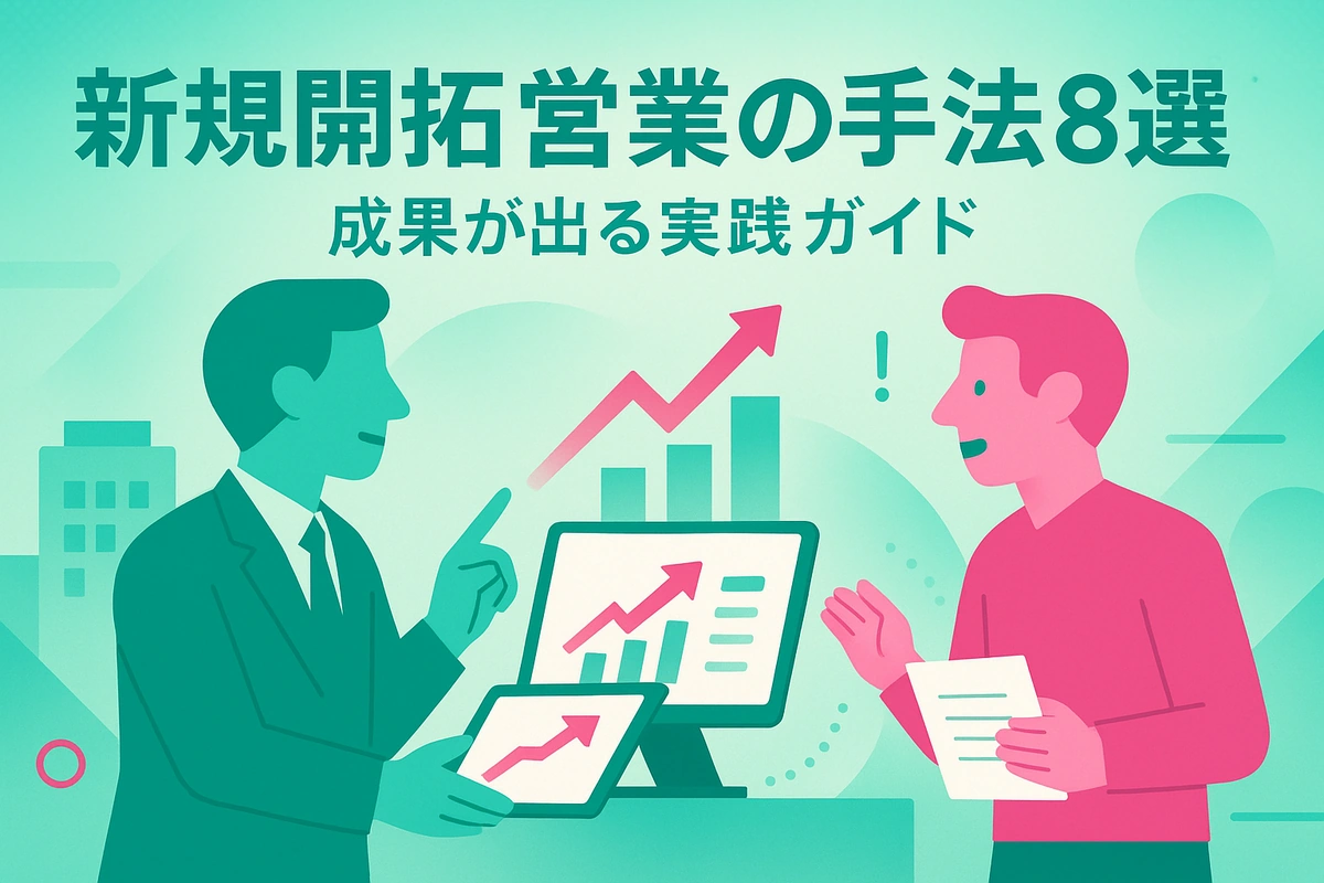 新規開拓営業の手法8選！成果が出る実践ガイド