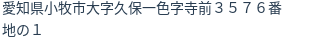 住所（登記所在地）