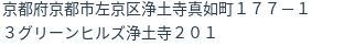 住所（登記所在地）