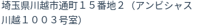 住所（登記所在地）