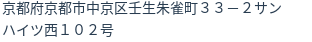 住所（登記所在地）