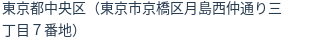 住所（登記所在地）