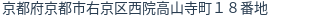 住所(登記所在地)