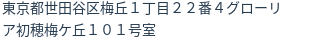 住所（登記所在地）