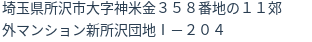住所（登記所在地）