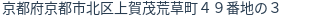 住所（登記所在地）