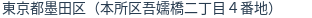住所（登記所在地）
