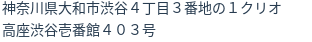 住所（登記所在地）