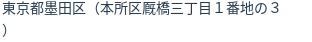 住所(登記所在地)