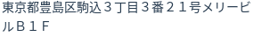 住所（登記所在地）