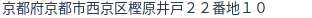 住所（登記所在地）