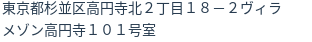 住所（登記所在地）