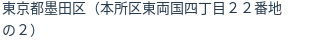住所(登記所在地)