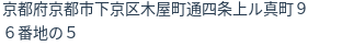 住所（登記所在地）