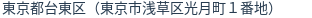住所（登記所在地）