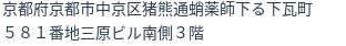 住所（登記所在地）