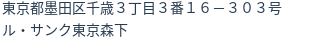 住所（登記所在地）
