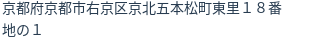 住所（登記所在地）