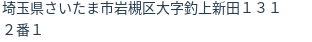 住所（登記所在地）