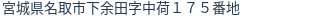 住所（登記所在地）