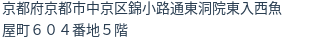 住所(登記所在地)