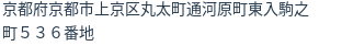 住所（登記所在地）