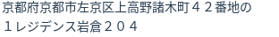 住所(登記所在地)