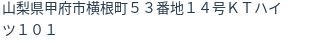 住所(登記所在地)