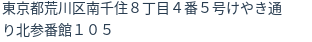 住所(登記所在地)