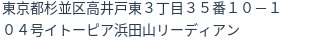 住所（登記所在地）