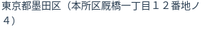 住所(登記所在地)