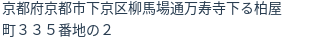住所（登記所在地）