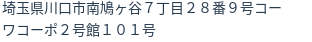 住所(登記所在地)