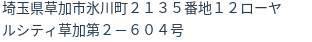 住所（登記所在地）