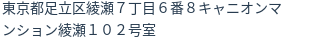 住所(登記所在地)