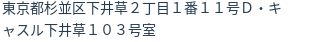 住所(登記所在地)
