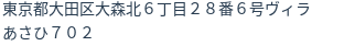 住所（登記所在地）