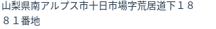 住所（登記所在地）