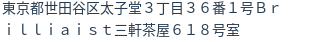 住所（登記所在地）