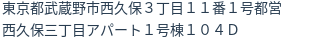 住所(登記所在地)