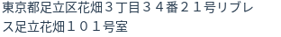 住所（登記所在地）