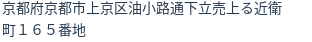 住所(登記所在地)