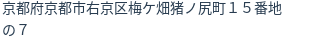 住所（登記所在地）