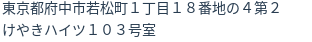 住所（登記所在地）