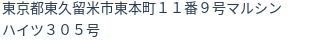 住所（登記所在地）