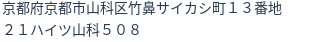住所(登記所在地)