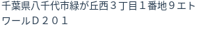住所(登記所在地)