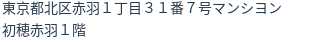 住所（登記所在地）