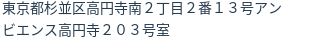 住所（登記所在地）