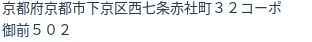 住所（登記所在地）